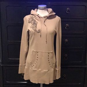 Miss Me hooded tunic/pullover